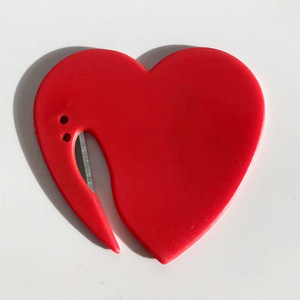 Gladfield Heart Shaped <b>Letter</b> Opener <b>Plastic</b> Stainless Steel Blade Manual Use - Product Image 4