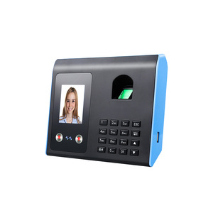 <strong>Attendance</strong> Machine Black Grey Color Screen 25 Foreign Languages Display Hand Fingerprint Sign-in Report Pin Support Finger&amp;face - Product Image 1