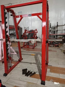 Máquina de entrenamiento de fuerza Accesorios Smith Dominator Fitness con placas Máquinas de gimnasio de alto tránsito conectadas de movimiento libre - Product Image 5