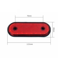 Nouveau dégagement 24V 30LED feux de position latéraux étanches avertissement indicateur de queue clignotants pour camions remorques fourgons bus