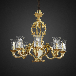 Candelabro de cristal antiguo clásico, luz colgante, pantalla de cristal, latón antiguo, lujo, 90, candelabro de <span class=keywords><strong>Murano</strong></span> italiano moderno - Product Image 5