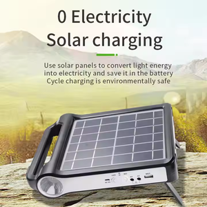 Système de générateur d'énergie solaire portable rechargeable 6V avec chargeur USB et lampe, kit d'énergie solaire domestique - Product Image 3