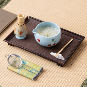 Mới Nhật Bản sứ gốm cổ điển Matcha bát và Whisk công cụ thiết lập trà cầm tay đồ dùng Stirrer cup bột nhà sử dụng - Product Image 1