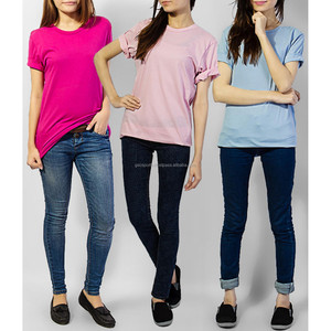Womens Long T <b>Shirts</b> Casual Wears Blank t <b>Shirts</b> for Custom Branding and Private Labeling on Wholesale Price From Pakistan - Product Image 6