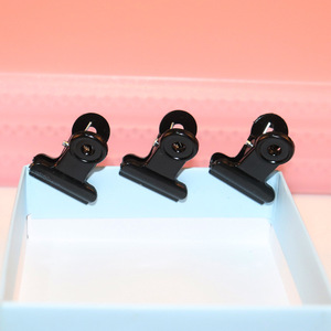 Clip de bureau en acrylique à longue queue, design élégant, style 'Student Ins', motif 'Girl Heart', pour le rangement de documents et de reçus - Product Image 5