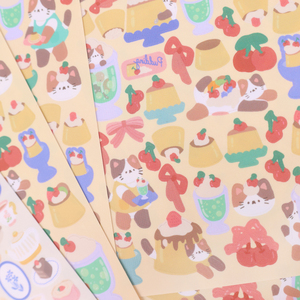 Impressão personalizada Vinyl Korean Cartoon Cute Animal Deco Adesivos Goo Card <span class=keywords><strong>Sticker</strong></span> para Presente/Jornal - Product Image 4