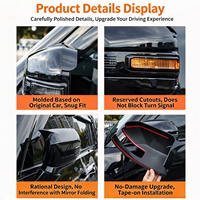 Accessoires de décoration extérieure automobile : Coque de rétroviseur en forme de corne de taureau, vente chaude transfrontalière, pour Jetour Traveler T2