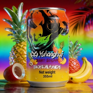 Bebida Tropical Punch Sin Azúcar de 355 ml, Suministro de Fábrica, Paquete Personalizado, Bebidas Refrescantes con Sabor Natural a Frutas Tropicales - Product Image 4