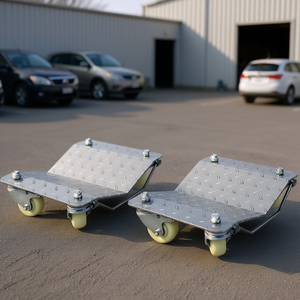 Carretilla de Transporte para Vehículos de Alta Resistencia, Capacidad de 6000 Libras, 4 Ruedas de Acero - Product Image 2