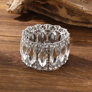 Accessori per Costume da Danza del Ventre, Bracciale Elastico in Metallo con Cristalli e Strass per <span class=keywords><strong>Ballerine</strong></span> Professioniste - Product Image 2