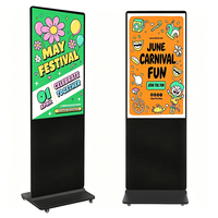Kiosco con Pantalla Táctil para Centro Comercial, 55 65 Pulgadas, Pantalla LCD para Publicidad Interior, Señalización Digital para Tiendas Minoristas