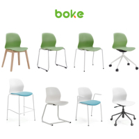Chaise de salle à manger moderne confortable pour visiteurs, en plastique ergonomique de haute qualité, empilable, élégante et bon marché, vente en gros