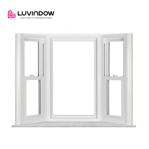 Fenêtres modernes en <span class=keywords><strong>baie</strong></span> à triple volet en bois Beau cadre étroit Allemagne Quincaillerie inclinable Design tournant pour hôtel Jardin Horizontal - Product Image 1