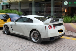 Ala posteriore <span class=keywords><strong>Spoiler</strong></span> posteriore in fibra di carbonio stile divertente per Nissan R35 GTR - Product Image 2