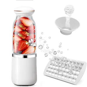 Licu adora Porta til Custom 500ml Leistungs starke Glass aft flasche Wiederauf ladbarer Eis Mini USB tragbarer Mixer