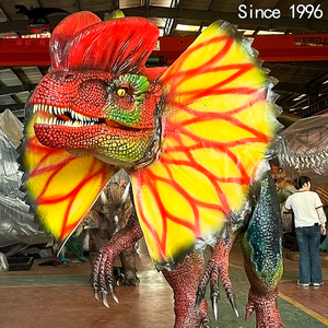 Dinosauro Animatronico Animato per <span class=keywords><strong>Parco</strong></span> <span class=keywords><strong>Divertimenti</strong></span> al Coperto per Bambini <span class=keywords><strong>con</strong></span> Costruzione in Silicone e Acciaio - Product Image 1