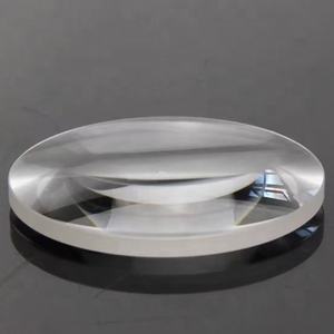 Lente biconvexa CaF2 de vidrio de fluoruro de calcio de grado Raman óptico personalizado de fábrica utilizada para litografía ultravioleta - Product Image 3