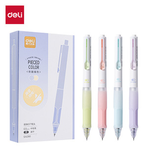 Bolígrafo de gel de colores Deli Pieced, 0.5 mm, secado rápido, punta ST, tipo clic, para estudiantes, oficina y escuela. - Product Image 1