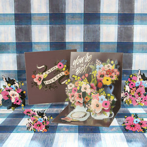 Buste <span class=keywords><strong>di</strong></span> auguri in 3D e auguri <span class=keywords><strong>di</strong></span> ringraziamento benedizione universale per il giorno del ringraziamento per il giorno dell'insegnante dei bambini-carta resistente realizzata - Product Image 3