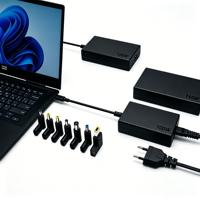 Adaptateur USB C PD GaN 100W à charge rapide, fin, alimentation 5V-20V avec prises C6 C8 C14 pour ordinateur portable, mobile, logo personnalisé