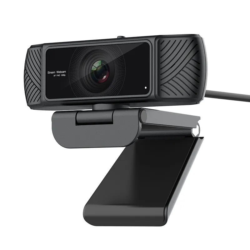 1080P FHD nero Webcam USB videochiamata Auto-focus doppio microfoni compatibili con Desktop, Laptop, AIO e Mac OS