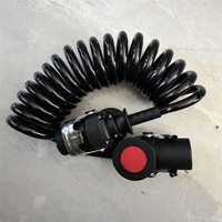 Câble de remorque robuste et flexible à 7 voies avec prise électrique ABS EBS 7 conducteurs pour tracteur et camion