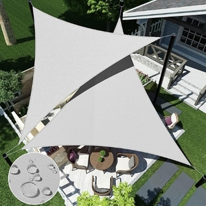 <span class=keywords><strong>Voile</strong></span> d'ombrage imperméable, protection UV 95%, résistant à la décoloration, aux déchirures et à la rouille, auvent triangulaire pour patio extérieur, pelouse, jardin - Product Image 6