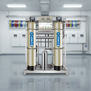 Système de filtration d'eau par osmose inverse FRP avec pompe, garantie 1 an, pour écoles, usines, bureaux, bâtiments, filtration haute efficacité - Product Image 1