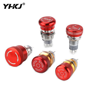 <span class=keywords><strong>Bouton</strong></span> d'arrêt d'urgence en métal de haute qualité et de styles multiples, 3-20V 16/19/22mm IP66 - Product Image 1