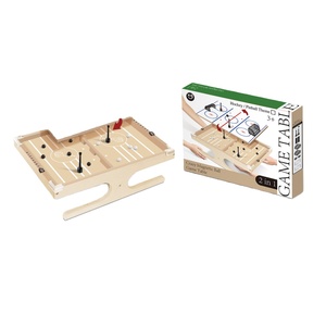 2-in-1 điên từ bàn gỗ đặt <span class=keywords><strong>Mini</strong></span> Hockey trên băng và bảng trò chơi bóng đá - Product Image 1