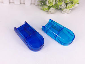 Boîte à pilules portable, coupe-pilules, boîte à médicaments, coupe-pilules rectangulaire transparent, organisateur de médicaments - Product Image 5