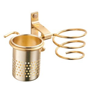 Soporte de pared para secador de pelo Saint Ruijia, de aluminio, multifuncional, para baño, con soporte para cepillo y peine. - Product Image 4