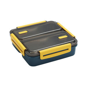 Lebo Jieyang Boîte à lunch Bento thermique en acier inoxydable 304 écologique avec 3 compartiments pour l'école et le bureau - Product Image 4