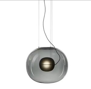 Bola de cristal burbuja lámpara colgante dormitorio vidrio escalonado araña luces para comedor - Product Image 4