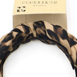 Abdkoma Fascia per capelli con stampa leopardata, stile nodo, regolabile, accessorio per capelli da donna, stile casual coreano, fiocco in poliestere - Product Image 6