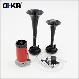 Style populaire rouge petit <span class=keywords><strong>Mini</strong></span> <span class=keywords><strong>klaxon</strong></span> d'air de voiture en plastique 12v pour bateau d'autobus de moto avec relais de <span class=keywords><strong>klaxon</strong></span> AS042B - Product Image 2