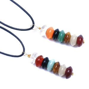 Pendentif chakra en <span class=keywords><strong>pierre</strong></span> d'amour naturelle, joli bijou décoratif, sculpté, pour cadeau de noël, nouvelle collection - Product Image 6