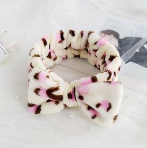 أربطة شعر للنساء, أربطة شعر من القطيفة مصنوعة من الصوف لغسل الوجه وقوس للماكياج - Product Image 5