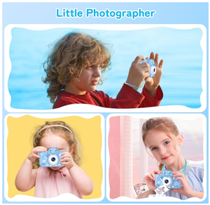 3-12 yaşında erkek kız Mini karikatür Cartoon dijital şarj edilebilir Video kamera 2.0 inç IPS ekran 32GB güzel çocuklar kamera - Product Image 6