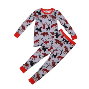 Qingli OEM No Tariff Surprise Mystery Box Ensemble de pyjamas pour garçons Noël Prêt à expédier Pyjamas en bambou pour filles - Product Image 1
