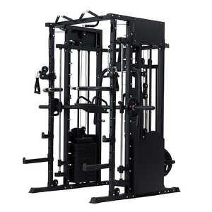 Equipo Multifuncional <span class=keywords><strong>Todo</strong></span> <span class=keywords><strong>en</strong></span> <span class=keywords><strong>Uno</strong></span> para Gimnasio, Máquina Smith con Cable, Power Rack y Prensa de Piernas para el Hogar - Product Image 2