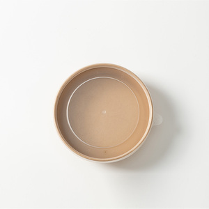 Hộp giấy kraft thân thiện với môi trường, có thể phân hủy, dùng để đựng thức ăn mang đi, hộp cơm trưa, hộp salad, hộp bánh, hộp bánh cupcake, làm từ giấy bìa cứng với lớp phủ PET PP - Product Image 4