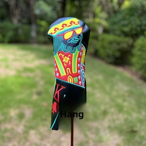 ฝาครอบป้องกันไม้กอล์ฟเจคิวเค โป๊กเกอร์คิงหมายเลข ดีไซน์การ์ตูน 1 แบบสำหรับหัวไม้แฟร์เวย์และหัวไม้เหล็ก - Product Image 3