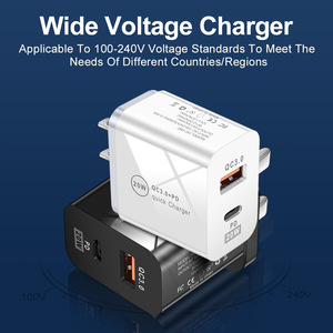 2025 New Hot Seller OEM QC 3.0 20W PD Quick Charger Fast <b>Adapter</b> EU US UK Plug Type <b>C</b> <b>USB</b> Wall Charger for Mobile Phone - Product Image 6