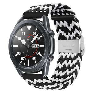 <span class=keywords><strong>Bracelet</strong></span> de montre de remplacement en <span class=keywords><strong>nylon</strong></span> tressé de 18 à 22 mm pour montre intelligente <span class=keywords><strong>Garmin</strong></span> Huawei Samsung - Product Image 1
