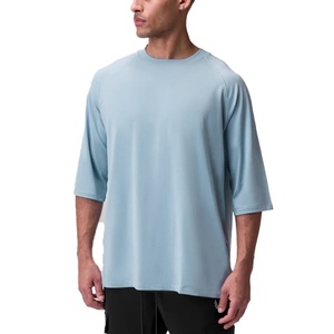 T-shirt de sport pour homme en coton 100% personnalisé avec logo imprimé OEM, décontracté, pour la salle de sport, col rond, manches courtes, t-shirts pour hommes - Product Image 1