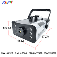 Machine à fumée à brouillard de haute qualité à prix raisonnable 1500W Effet Machine de scène DMX LED pour les événements de mariage, les spectacles, les clubs, les fêtes
