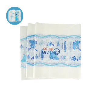 中国制造定制印刷拉起Panales原材料背板无纺布层压聚乙烯婴儿尿布薄膜