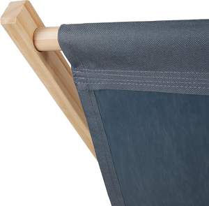 Chaise en bois de hêtre réglable style lune pour la plage, le camping en plein air, les pique-niques, design moderne, chaise longue pliable - Product Image 6