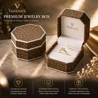 Boîte à bague octogonale de luxe, emballage personnalisé pour bijoux, boîte cadeau en similicuir premium pour bague de fiançailles avec logo personnalisé OEM ODM